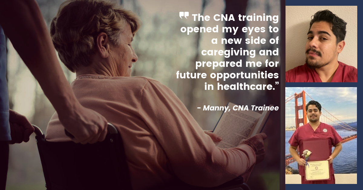 CNA Training Graduate, Emmanuel M. 2025