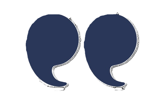 Blue Quote Marks Graphic-no background vector