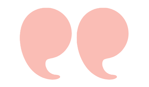 Pink Quote Marks Graphic-no background vector