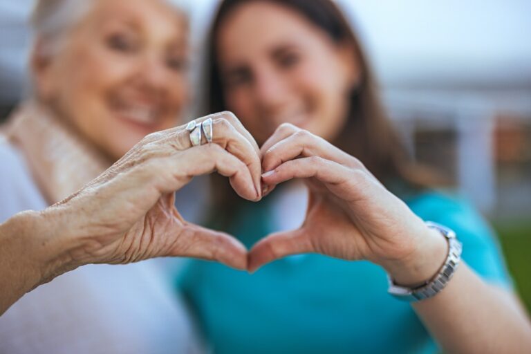L.A. Care Health Plan Member and her Caregiver-stock image